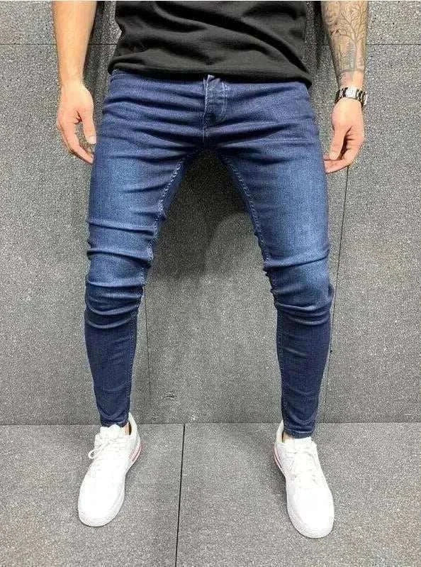 Ripped Jeans Men Stretch